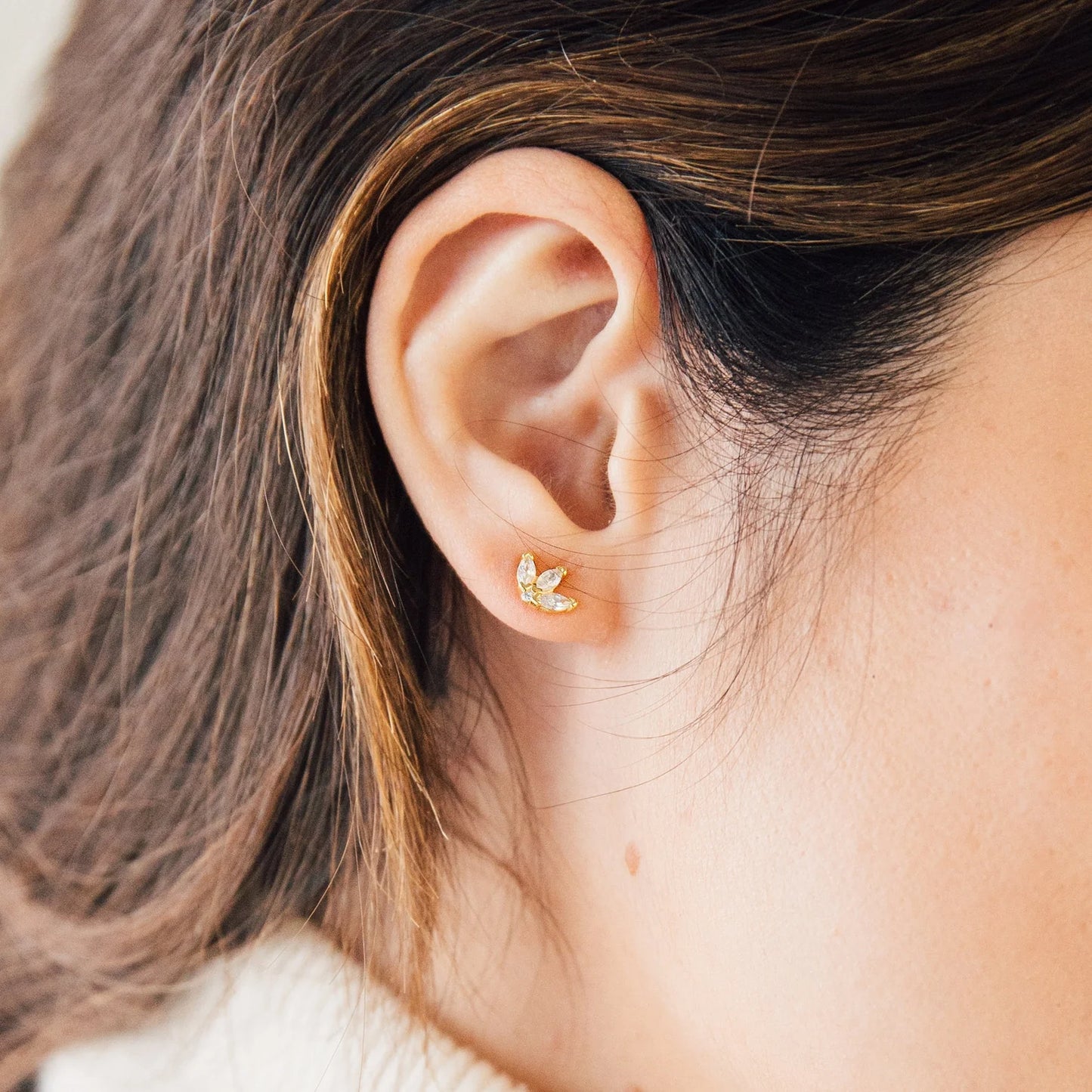 Arya Petal Stud Earrings