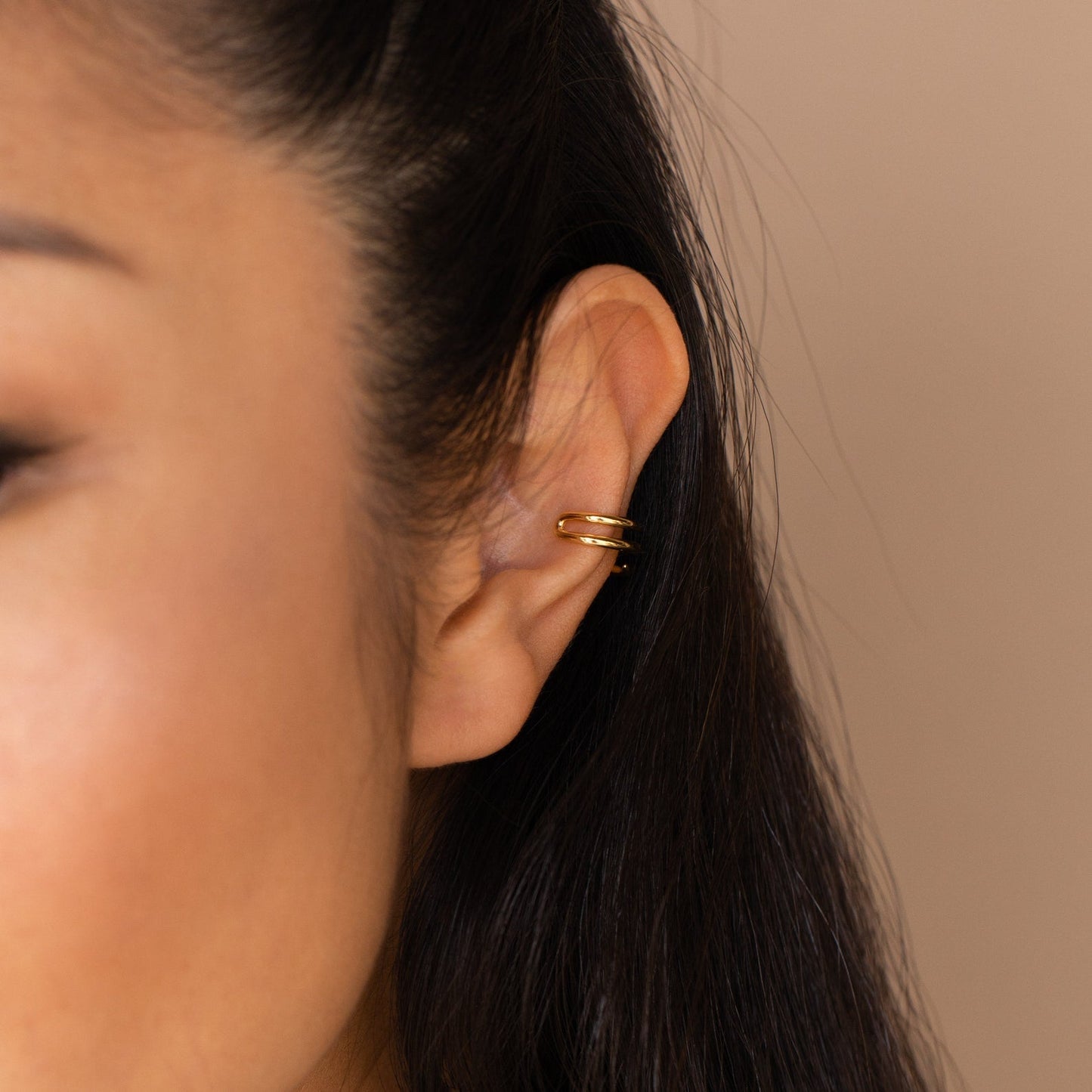 Elevated Edge: Claw Hoop Ear Cuff Pair