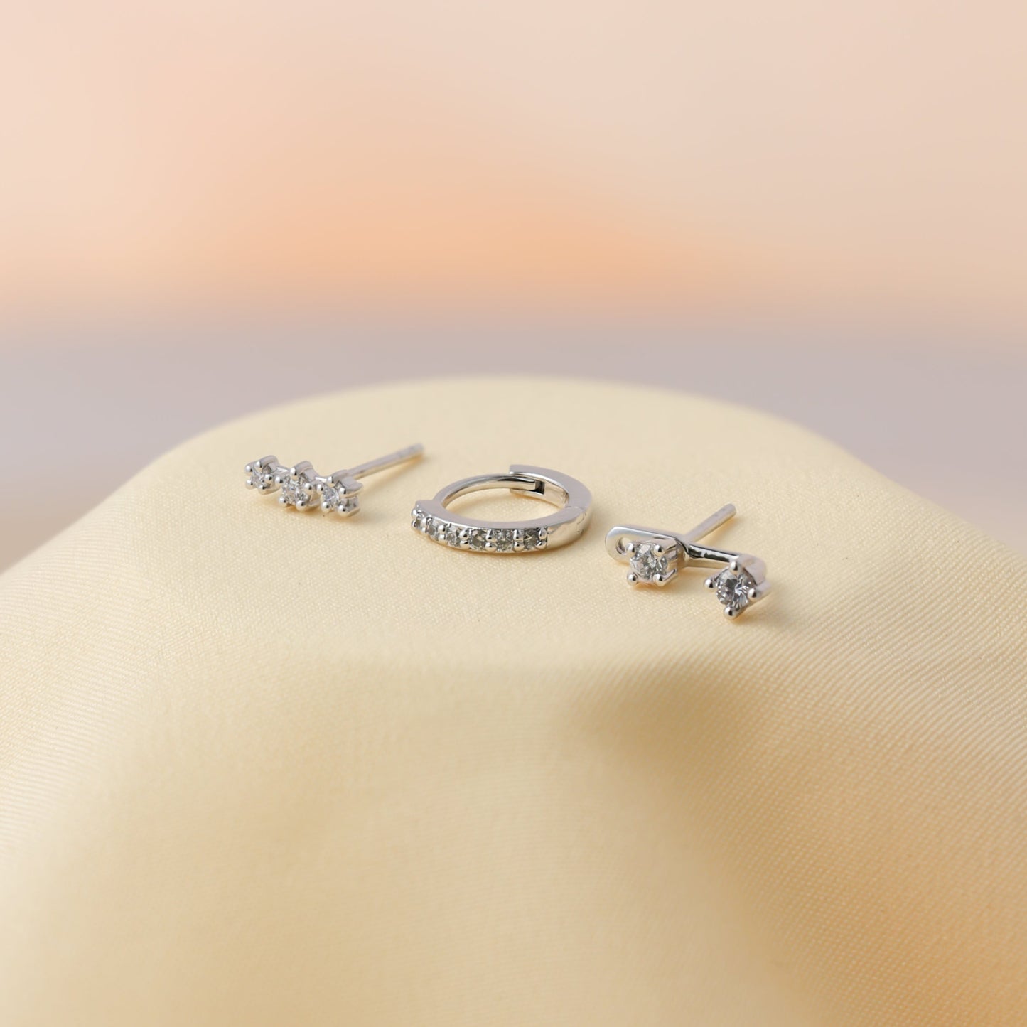 Trendy Diamond Earrings Set For Women/Girls
