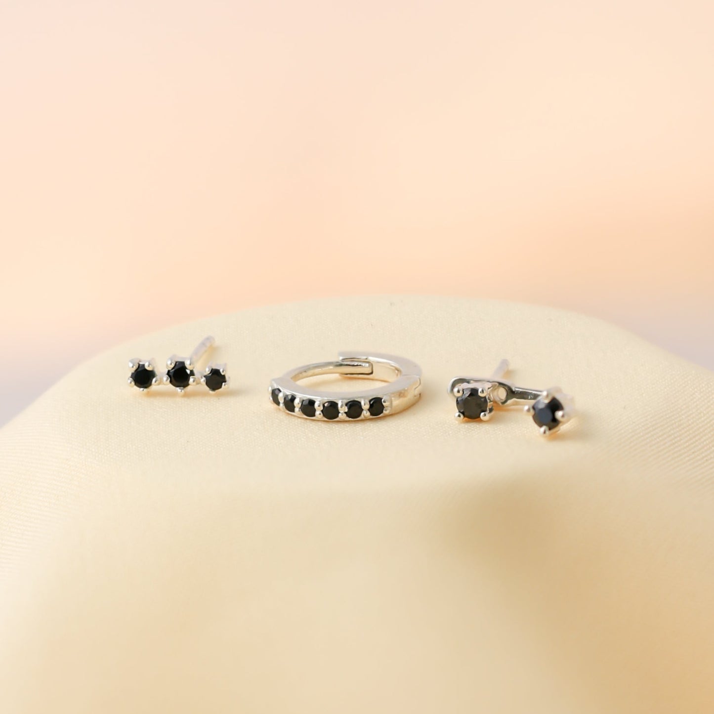 925 Silver Diamond Earrings Set For Women/Girls