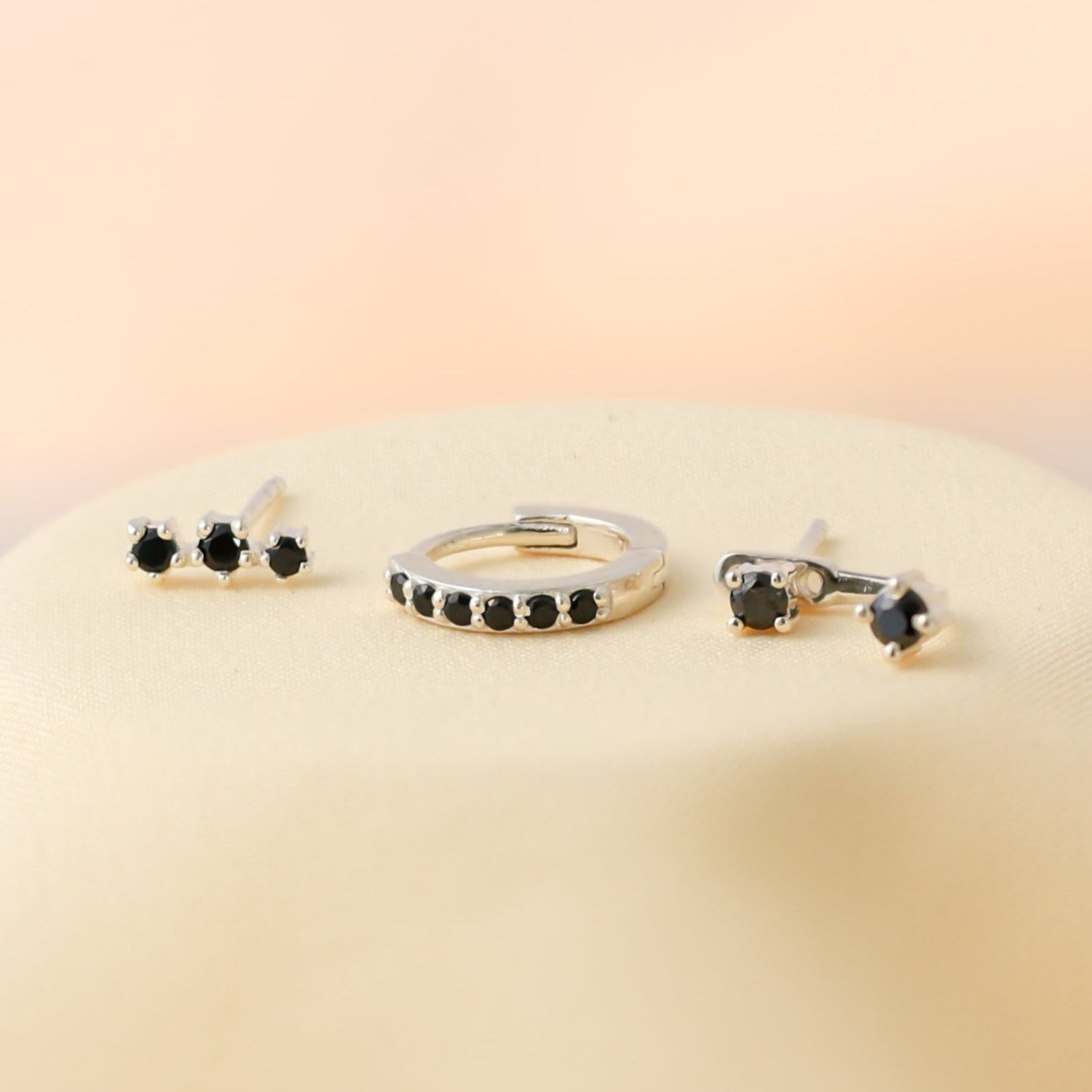 925 Silver Diamond Earrings Set For Women/Girls