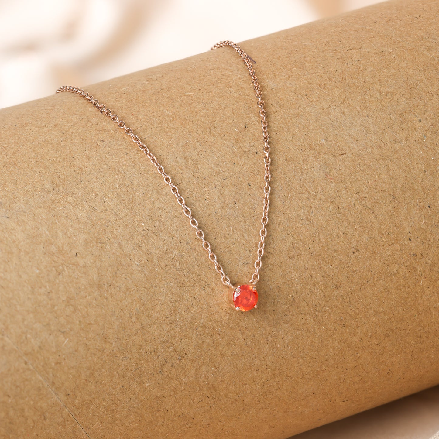 November Topaz Embrace Meaningful Simplicity with Dainty Birthstone Necklaces For Women/Girls