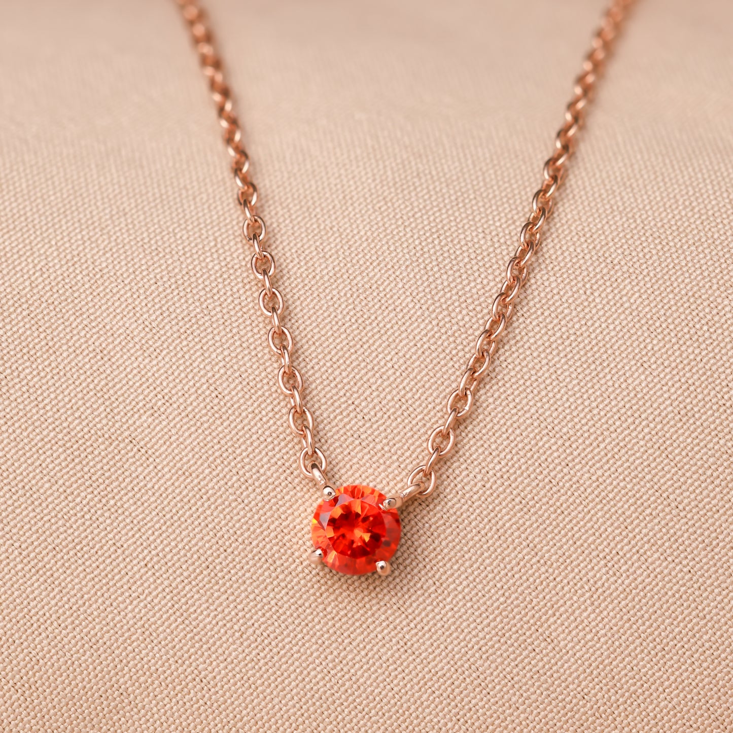 925 Silver November Topaz Embrace Meaningful Simplicity with Dainty Birthstone Necklaces For Women/Girls