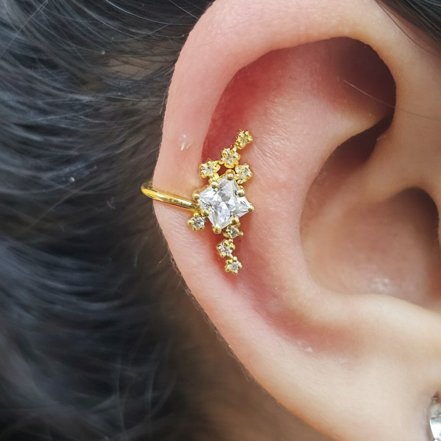 Princy Diamond Ear Cuffs