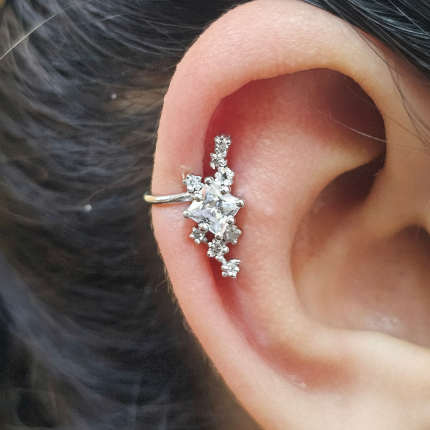 Princy Diamond Ear Cuffs