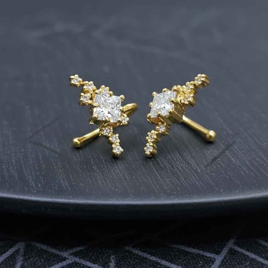 Princy Diamond Ear Cuffs