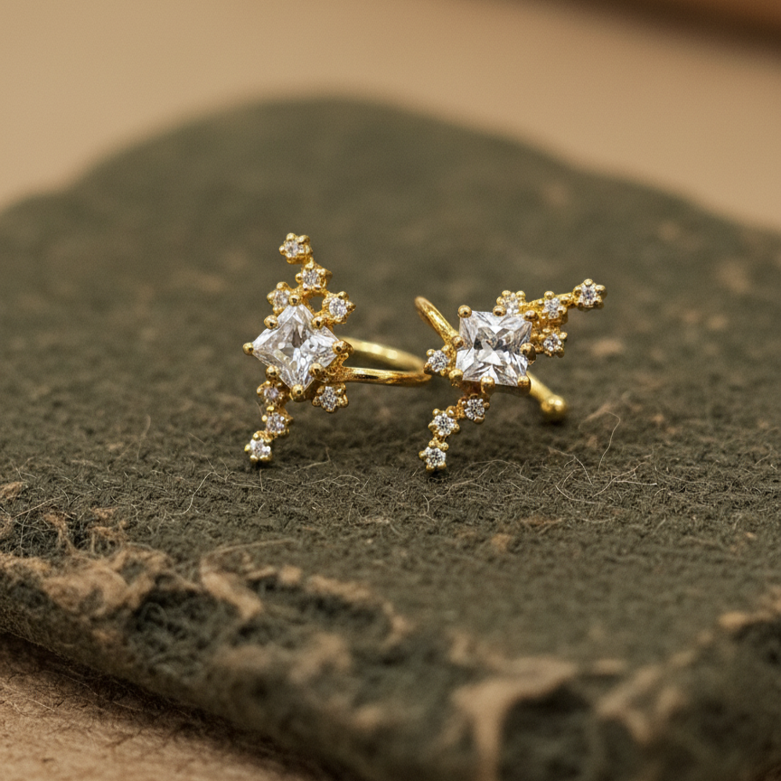 Princy Diamond Ear Cuffs