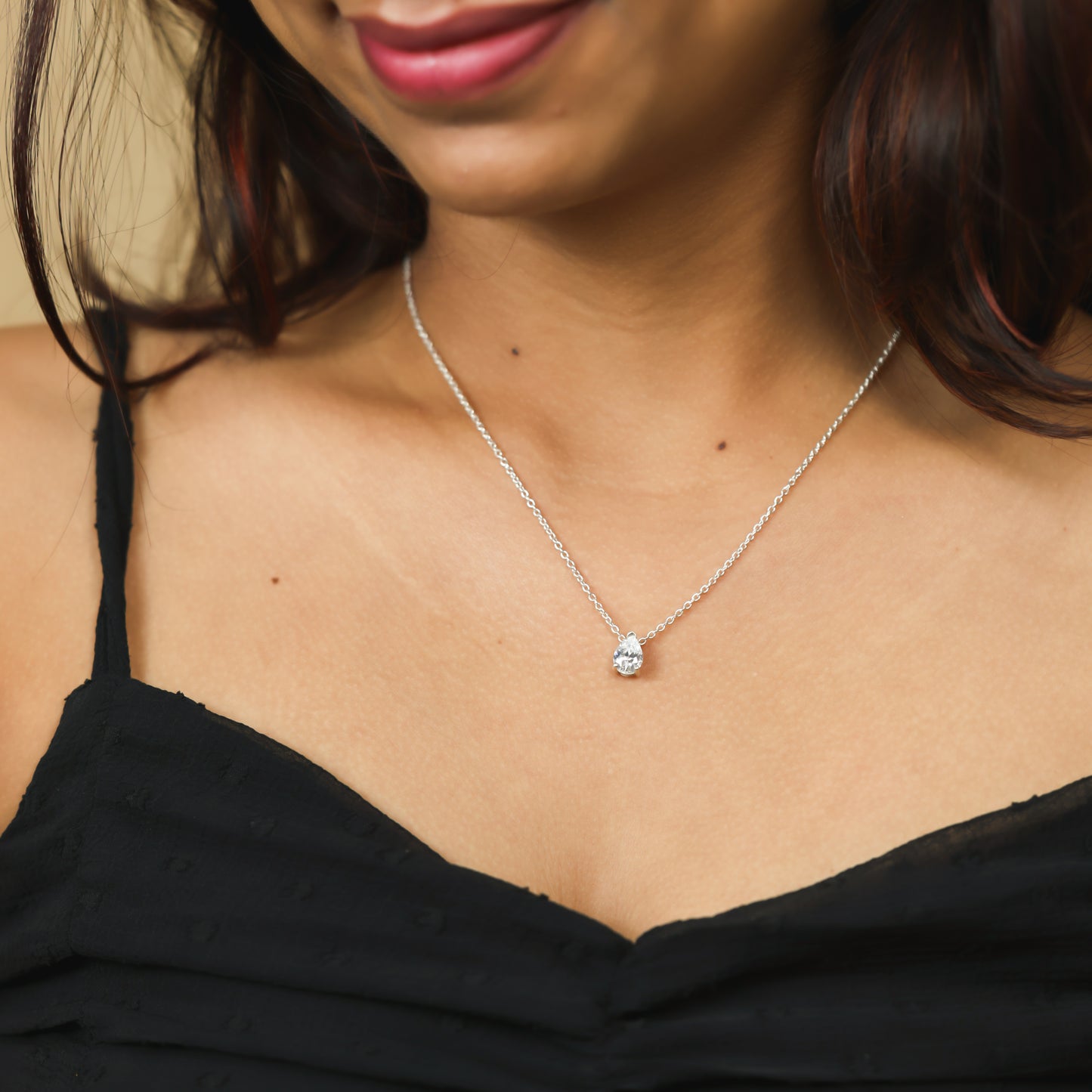 S 925 Diamond Necklace For Women/Girls