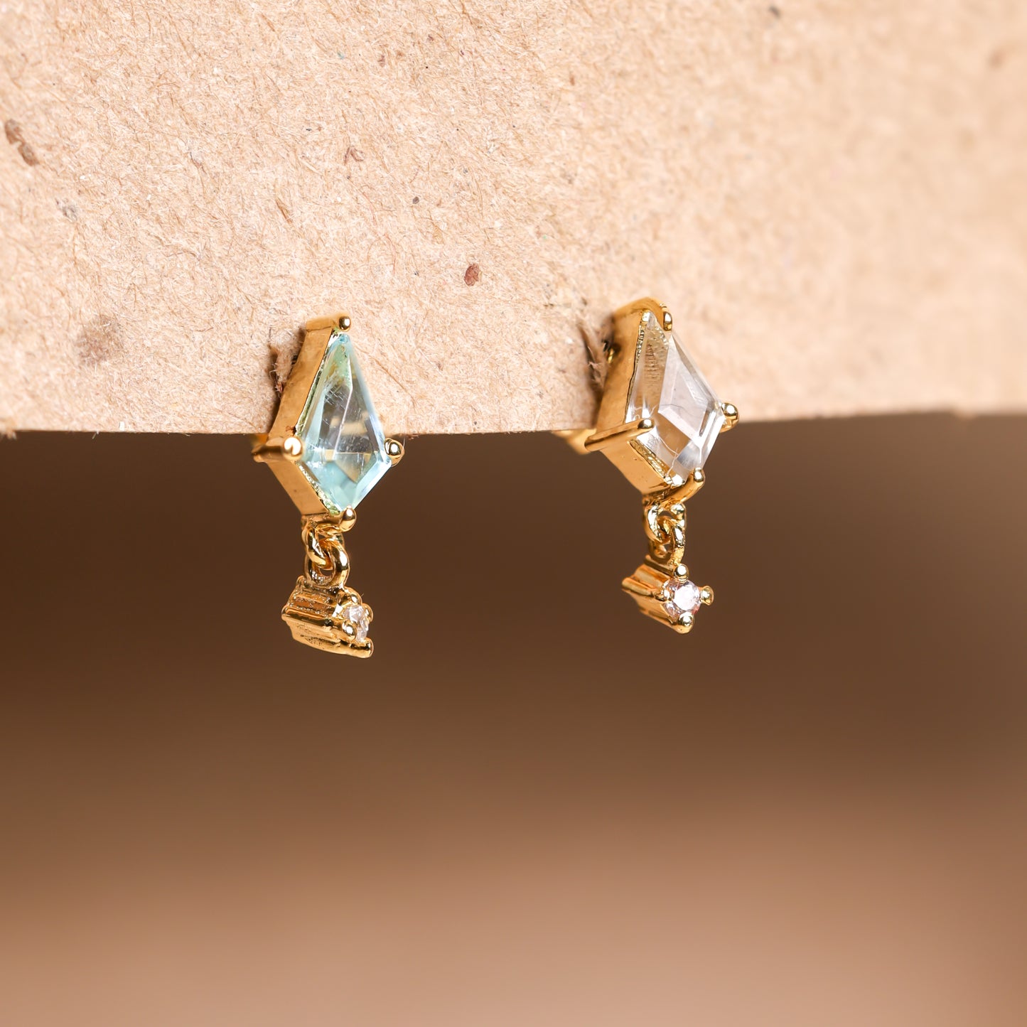 Kite Gemstone Stud Earrings