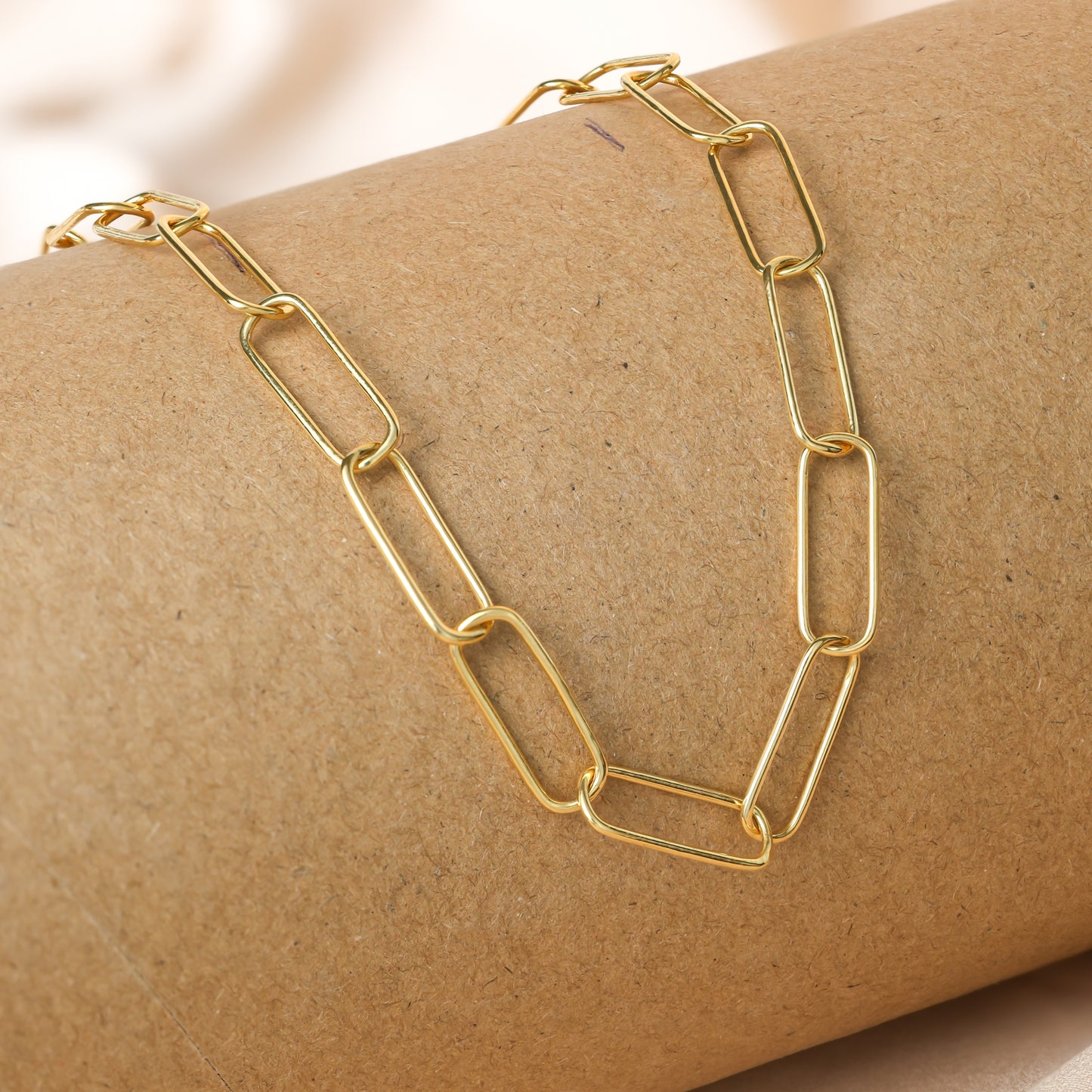 Stylist Large Link Chain Necklace For Women/Girls