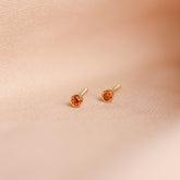 Unique birthstone stud earrings as a gift idea