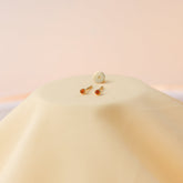925 Silver birthstone earrings in a stud design