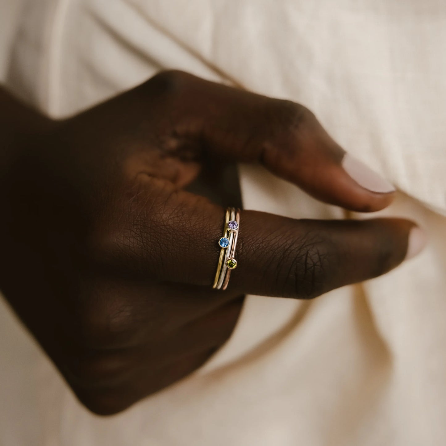 The Tiny Birthstone Ring