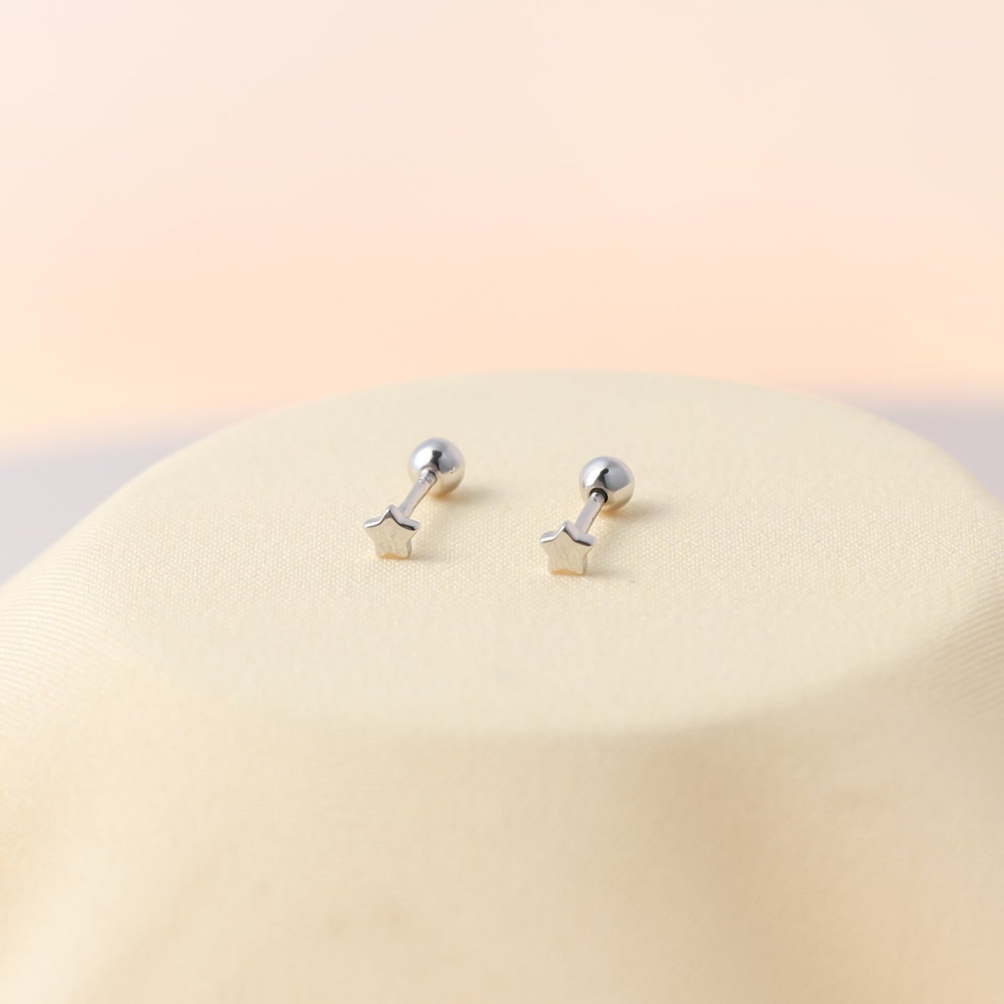 Stylist Tiny Star Studs Silver For Women/Girls
