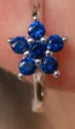 Customise sapphire earring