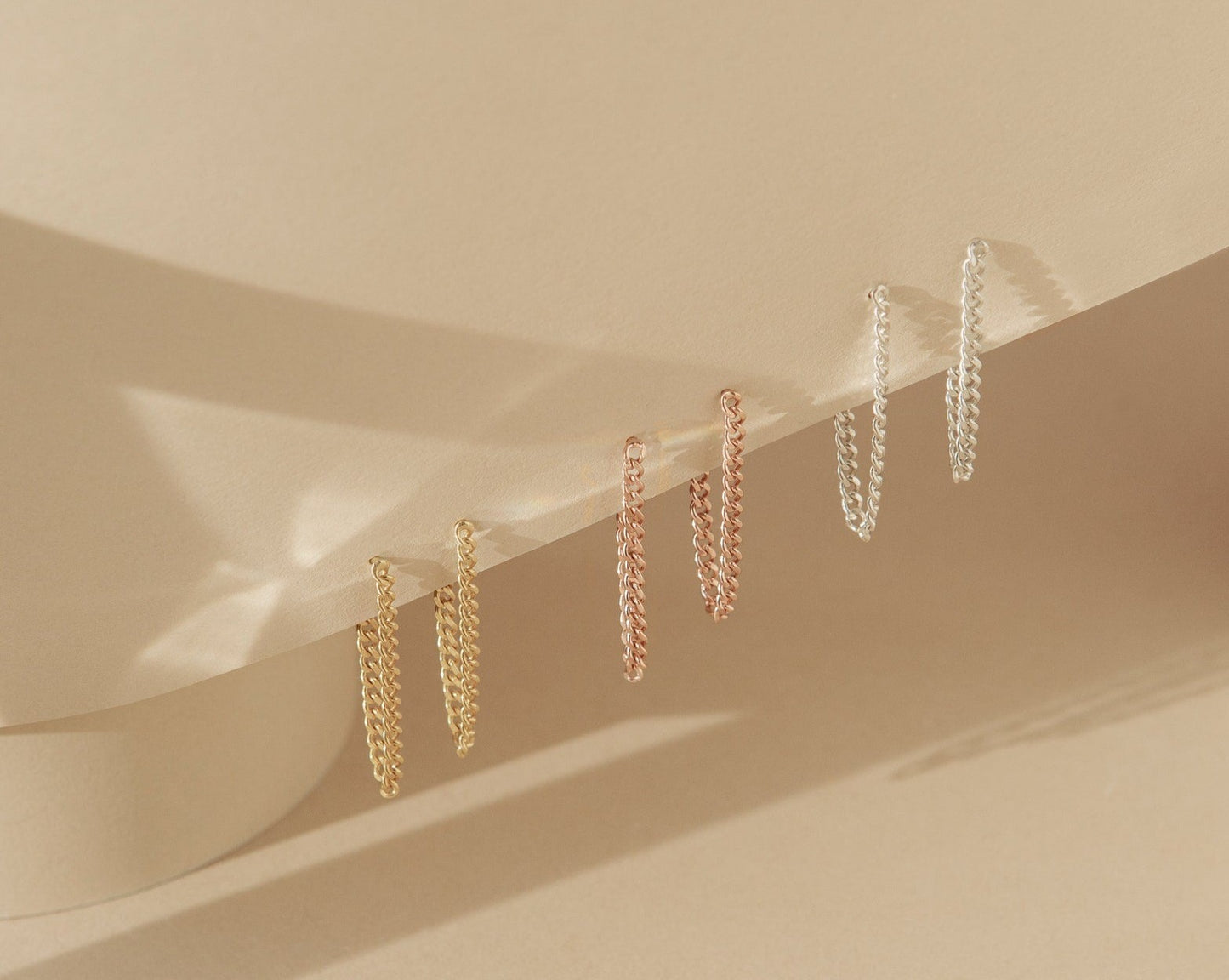 Elevate Your Ear Game with Curb Chain Stud Earrings
