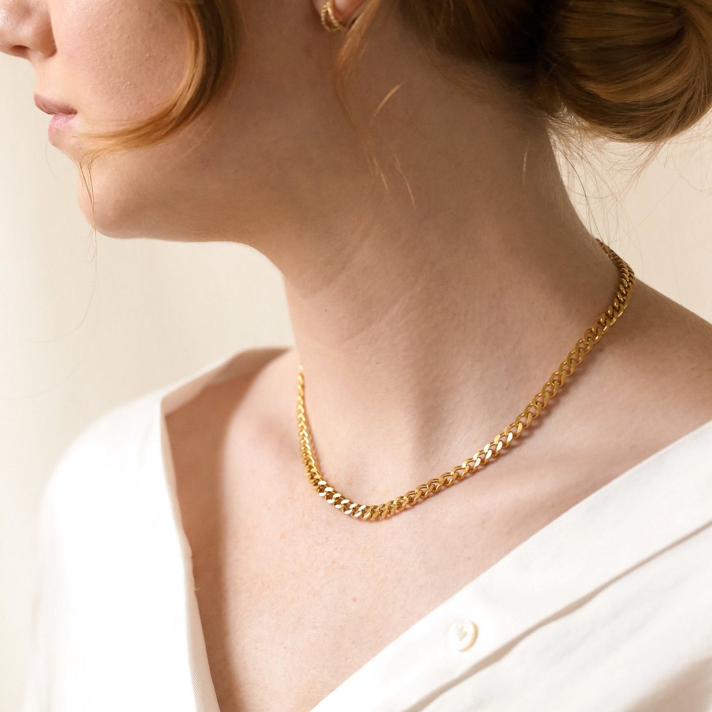 Make a Bold Statement with the Blake Thick Curb Necklace