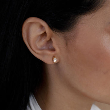 Eternal Elegance: Classic Marquise Diamond Stud Earrings