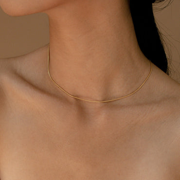 Elevated Simplicity: Alice Thin Snake Chain Necklace