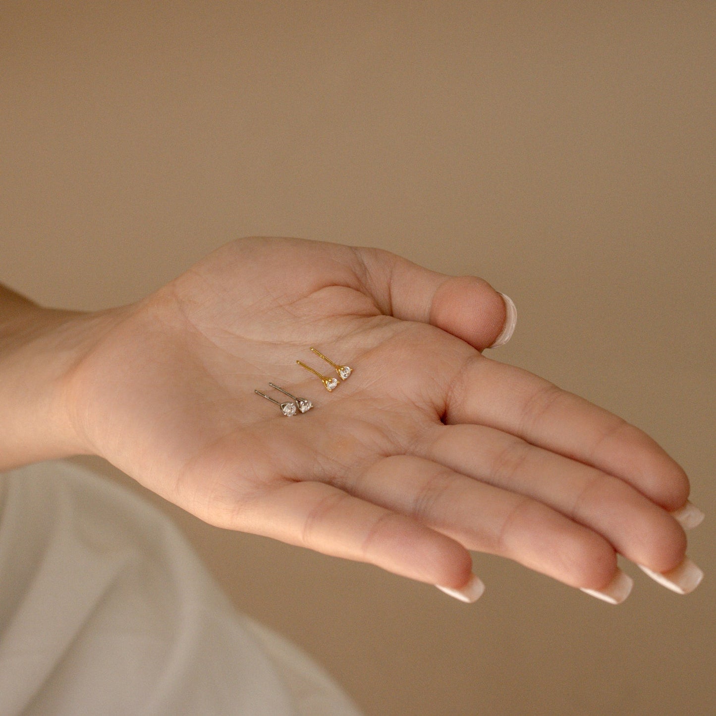Elena Diamond Studs: Timeless Elegance
