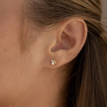 Jackie Opal Studs 18K Gold