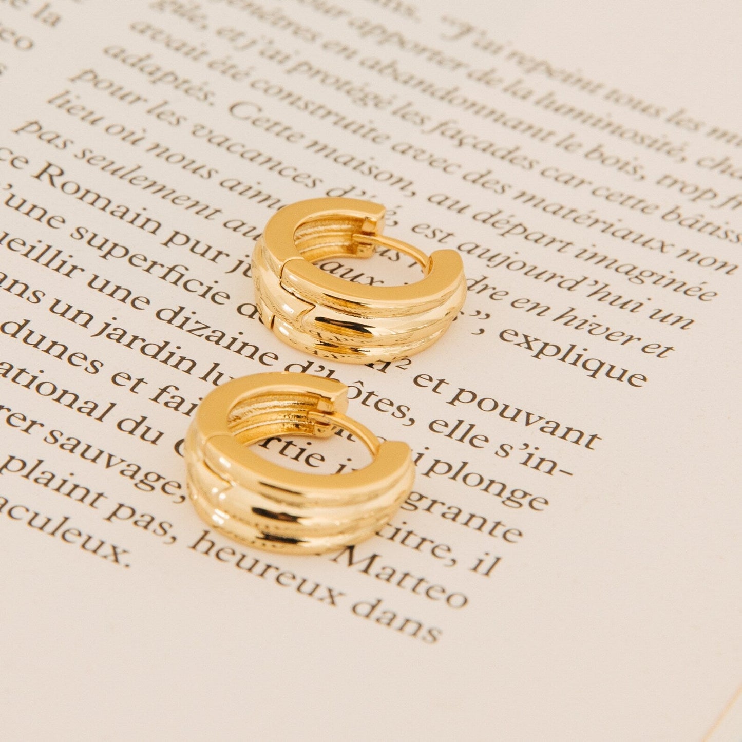 Effortless Chic: Canal Chunky Hoops