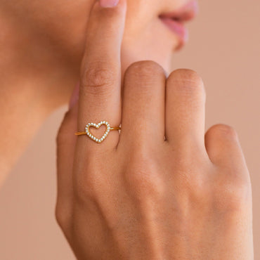 Eternal Love: Aphrodite Pave Heart Ring