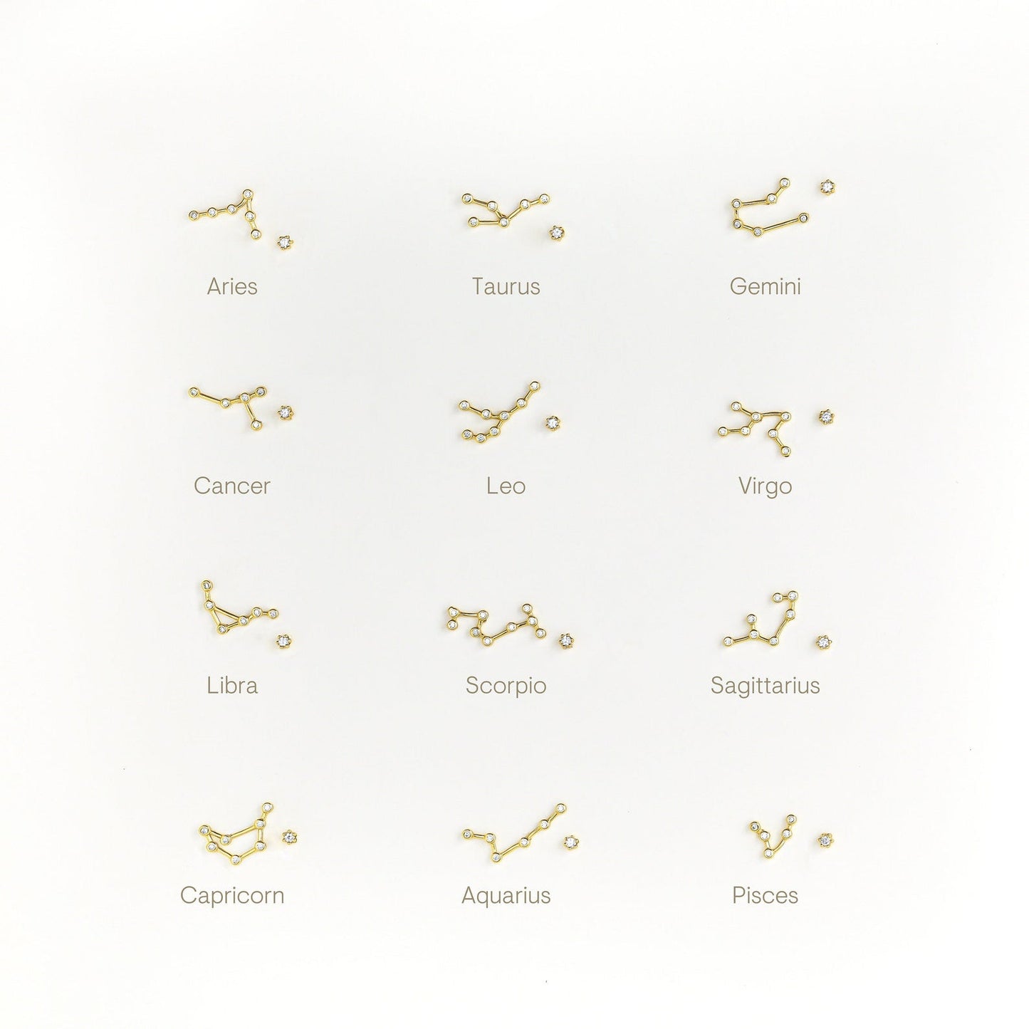 Illuminate Your Style: Constellation Zodiac Earrings