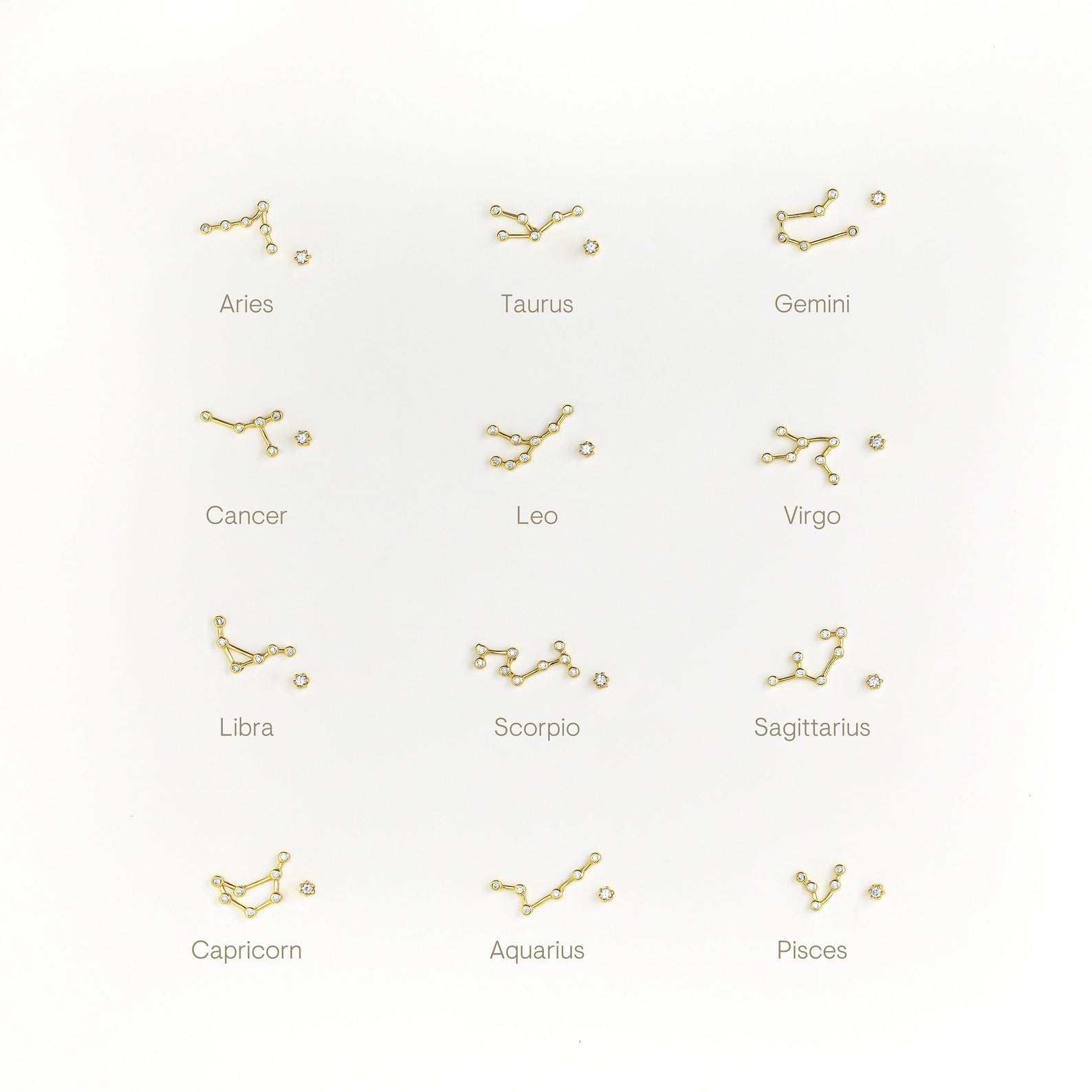 Illuminate Your Style: Constellation Zodiac Earrings