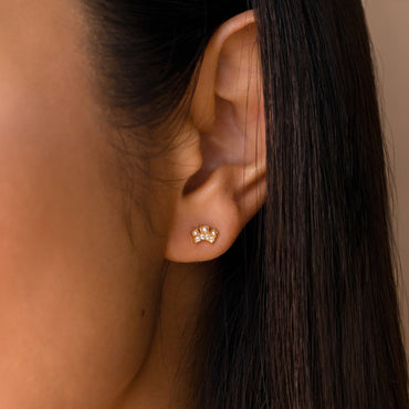Reign Supreme in Elegance with Crown Pearl Stud Earrings