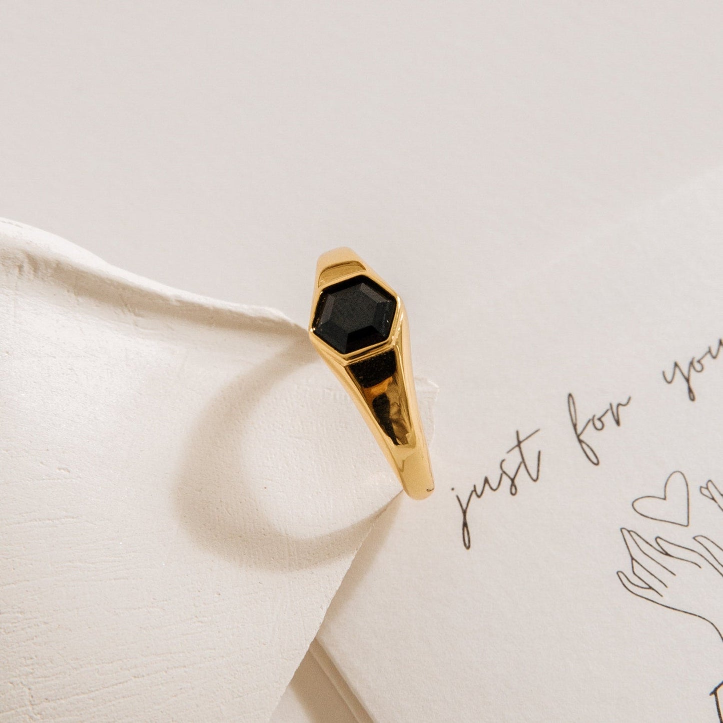 Ember Signet Ring 18K Gold