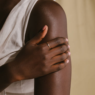 Personalized Delicacy: Custom Marquise Birthstone Ring