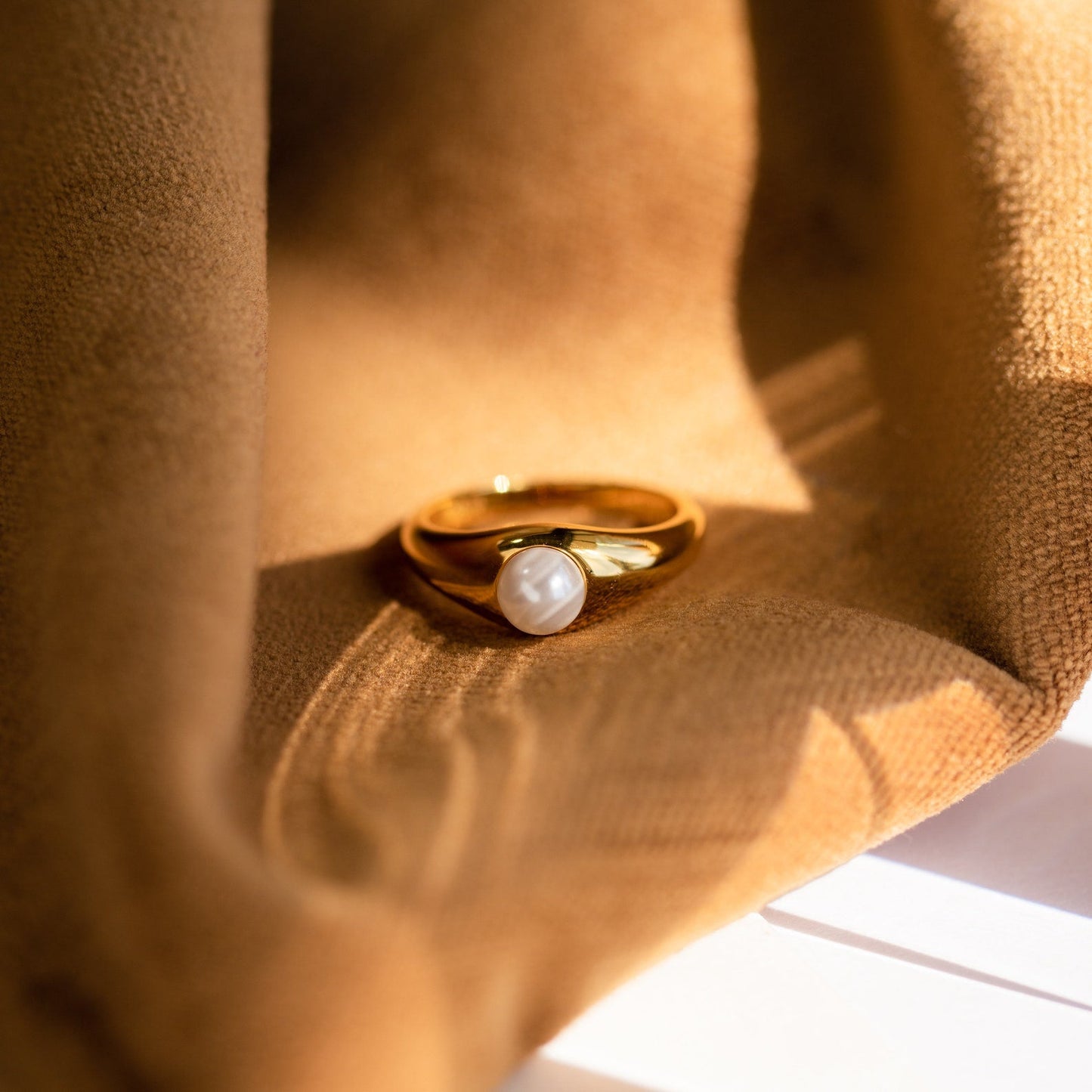 Timeless Sophistication: The Penelope Pearl Signet Ring