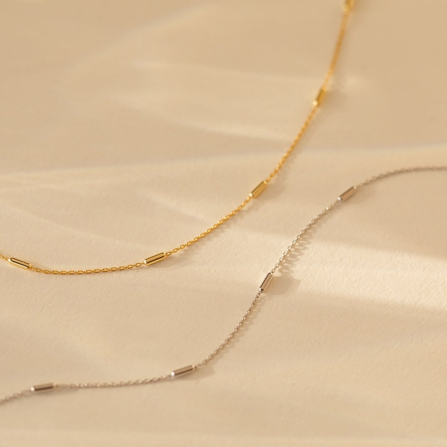Bar Station Necklace: Delicate Charm for Every Day