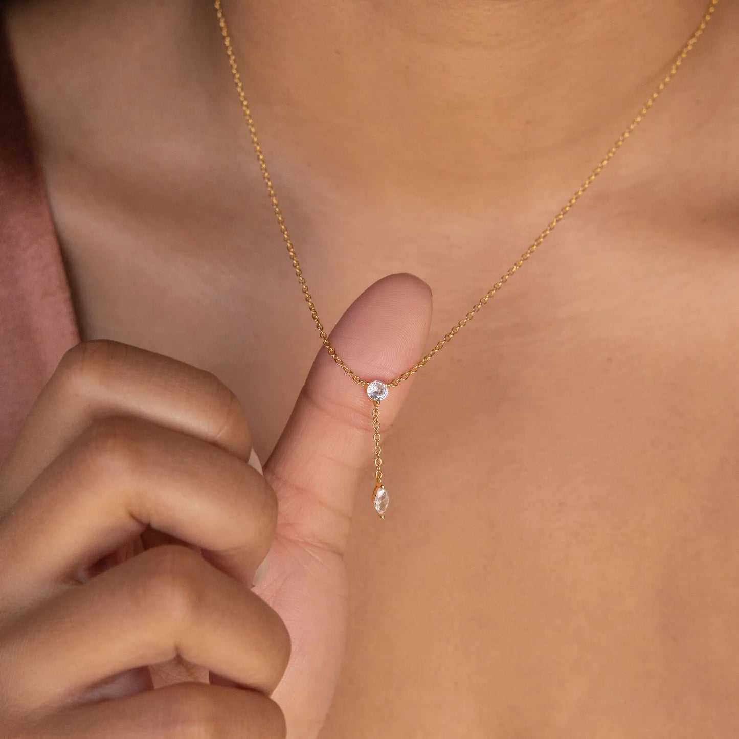 Diamond Lariat Necklace