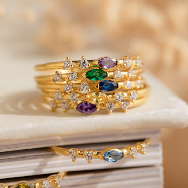 Marquise Birthstone Ring: A Sparkling Statement of Personal Style Rose Gold