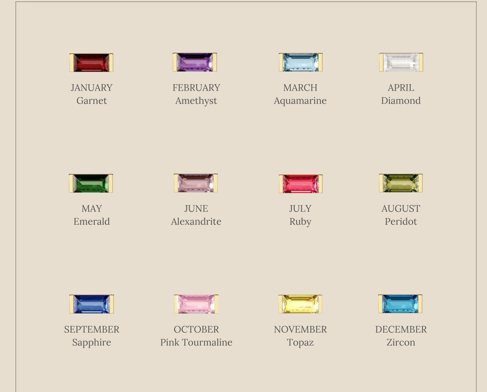 Mismatched Custom Baguette Birthstone Earrings: Embrace Uniqueness