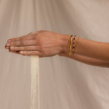 Azul Deep Blue Beaded Bracelet: Embrace Oceanic Elegance