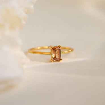 Luxurious Citrine Birthstone Ring for November Birthdays