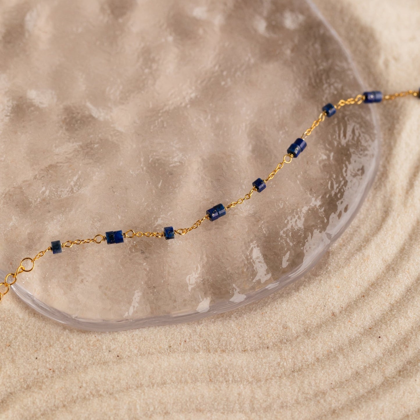 Azul Deep Blue Beaded Bracelet: Embrace Oceanic Elegance