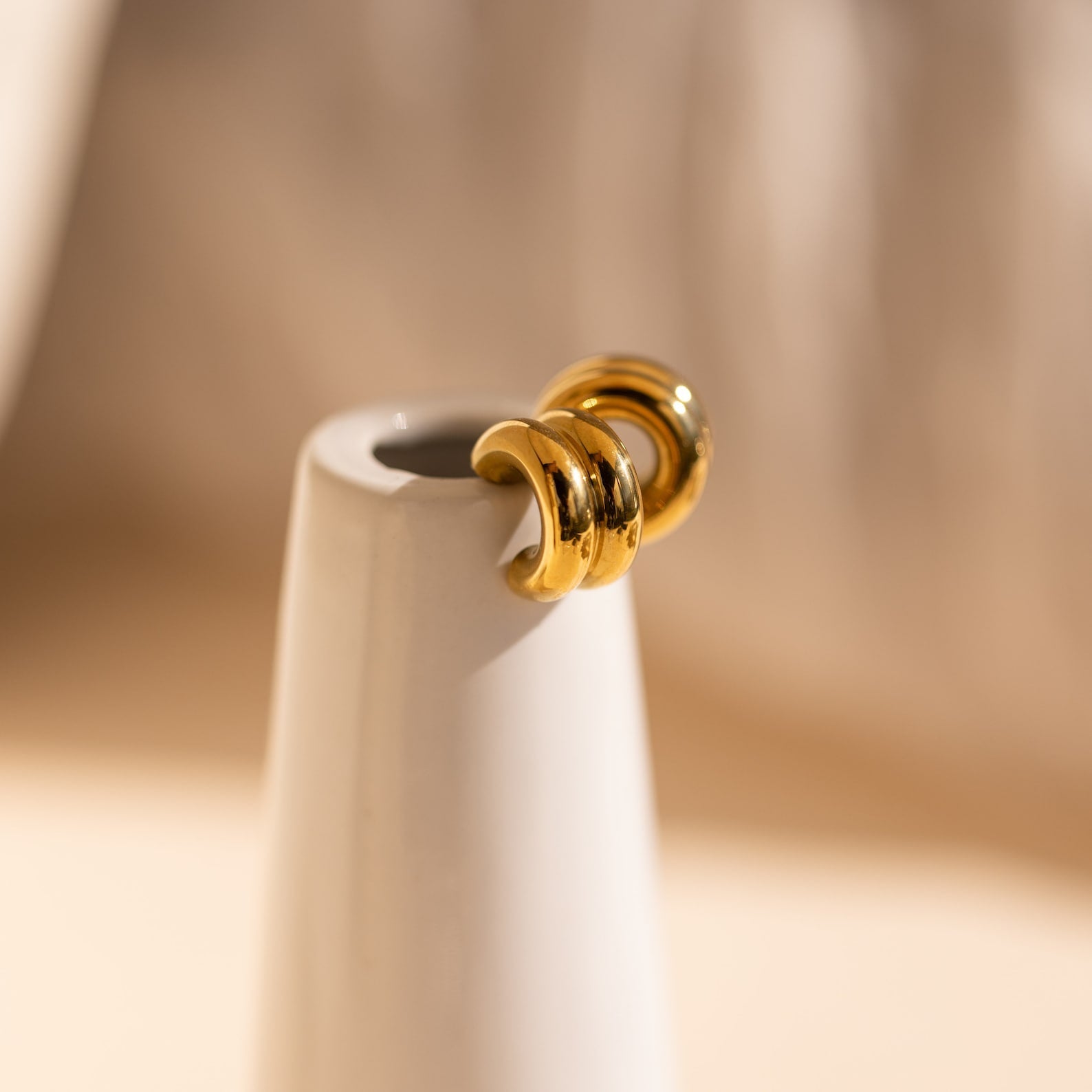 Elevate Your Style with Our Chunky Double Hoops