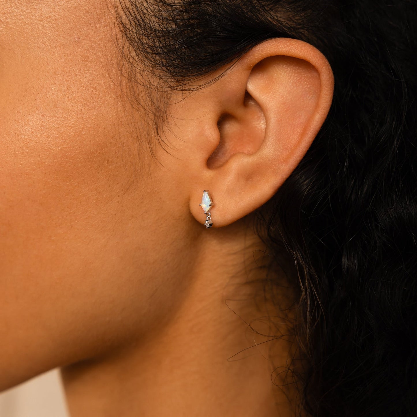 Whimsical Elegance: Kite Gemstone Stud Earrings