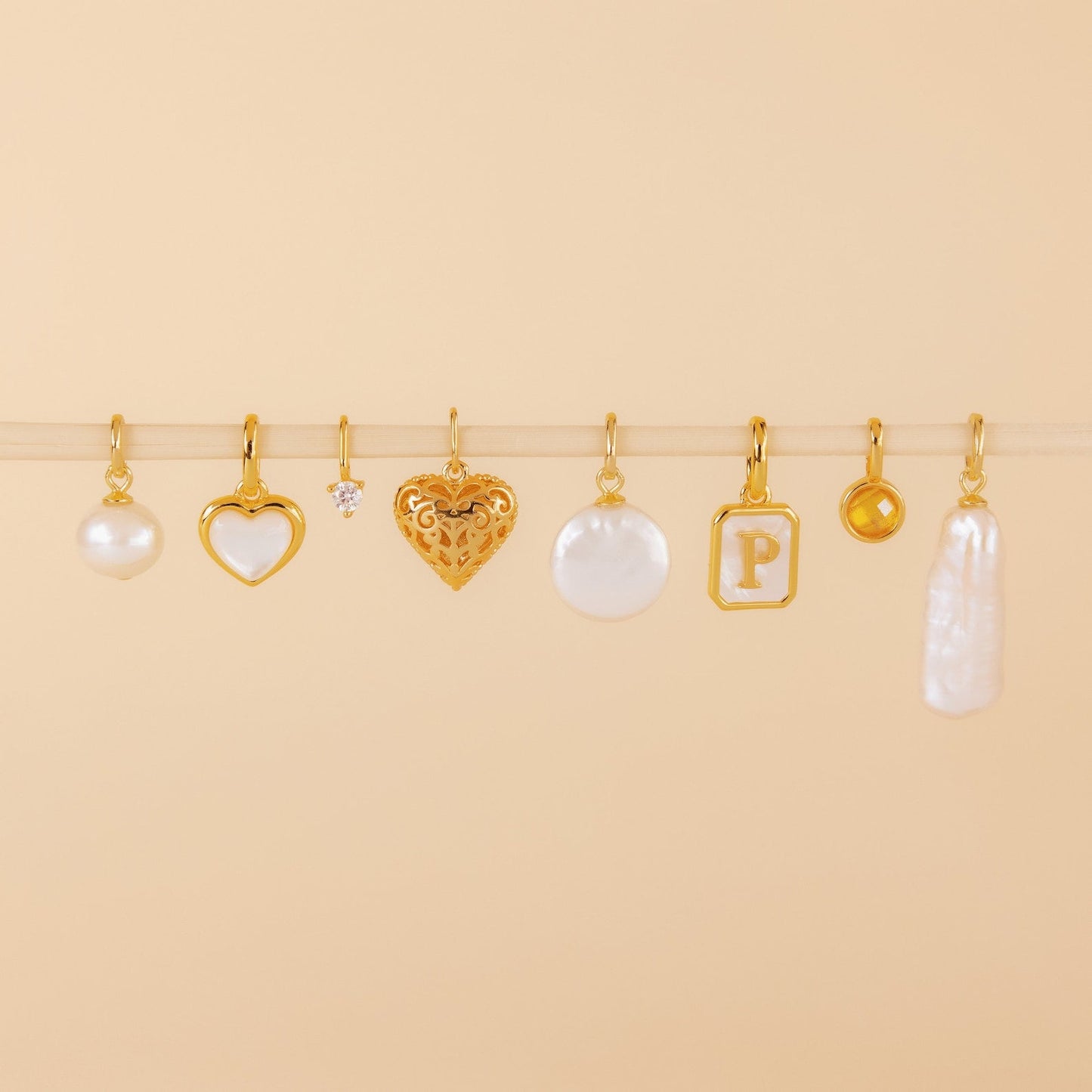 Round Pearl Charm