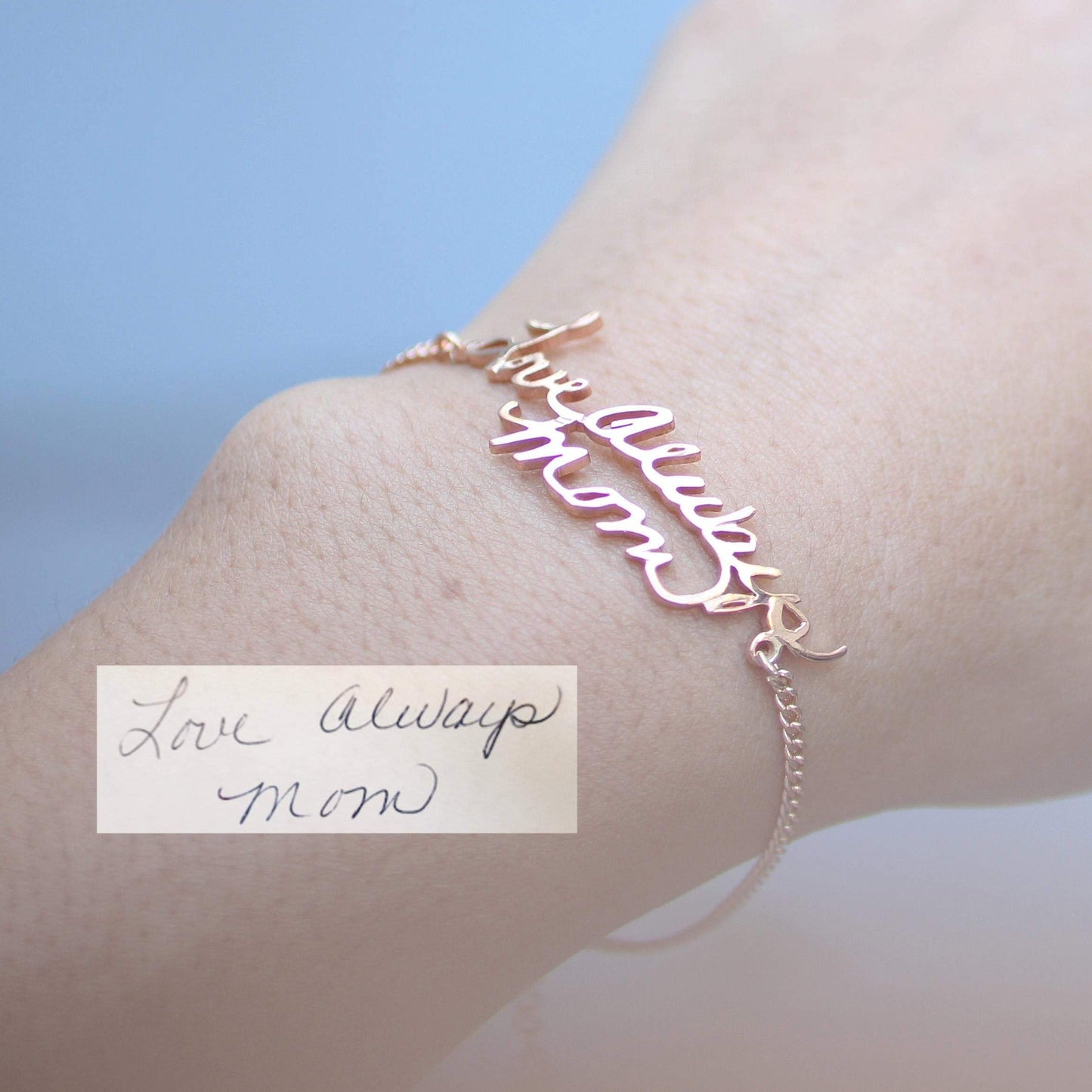 Handwriting Bracelet Rose Gold