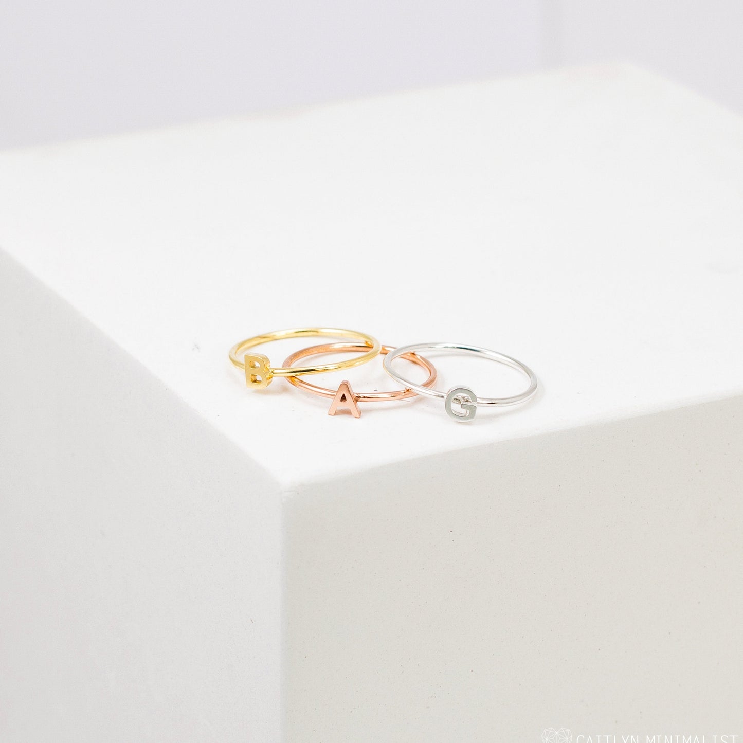 Personalized Perfection: Alex Dainty Letter Ring