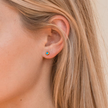 Turquoise Stud Earrings For Women/Girls