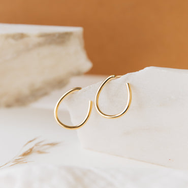 Elegance in Motion: Anine Oval Hoops