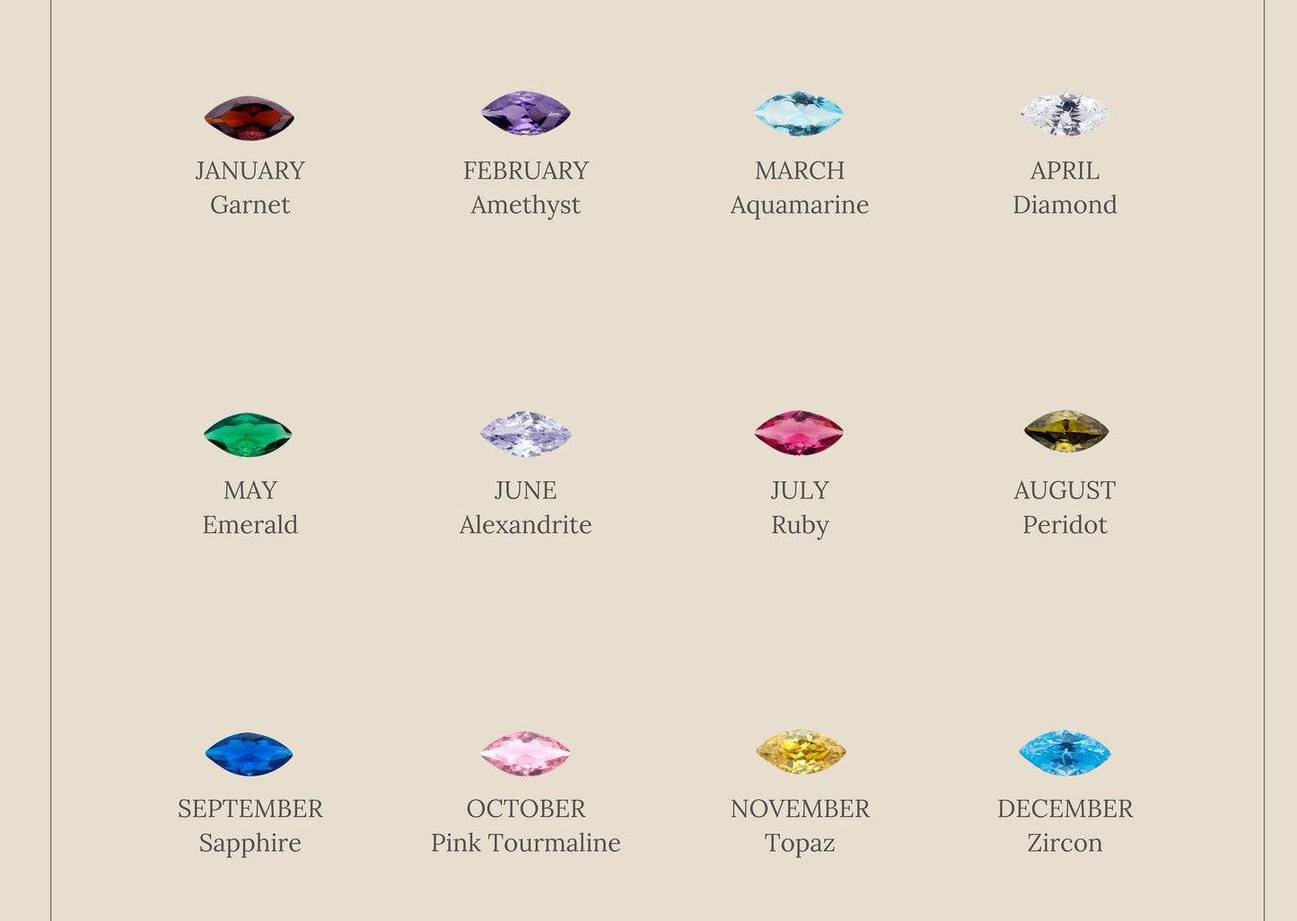 Personalized Elegance: Marquise Birthstone & Pearl Stackable Ring