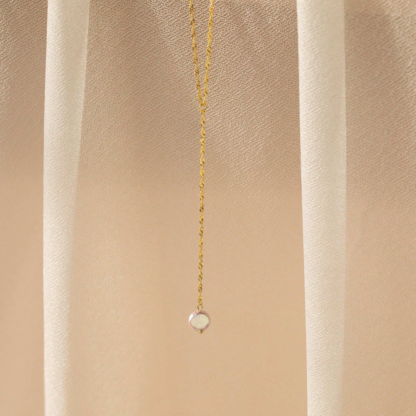 Pearl Lariat Y Necklace