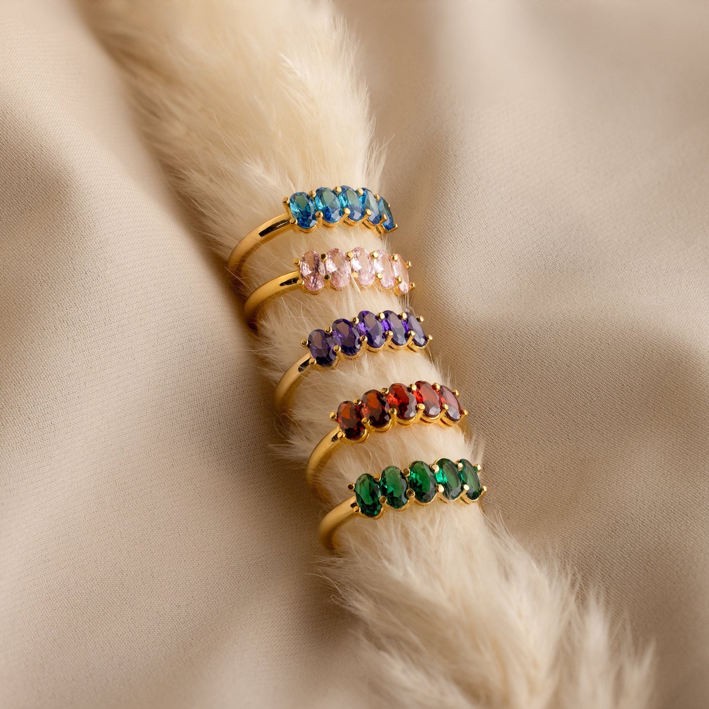 Personalized Elegance: The Oval Birthstone Ring